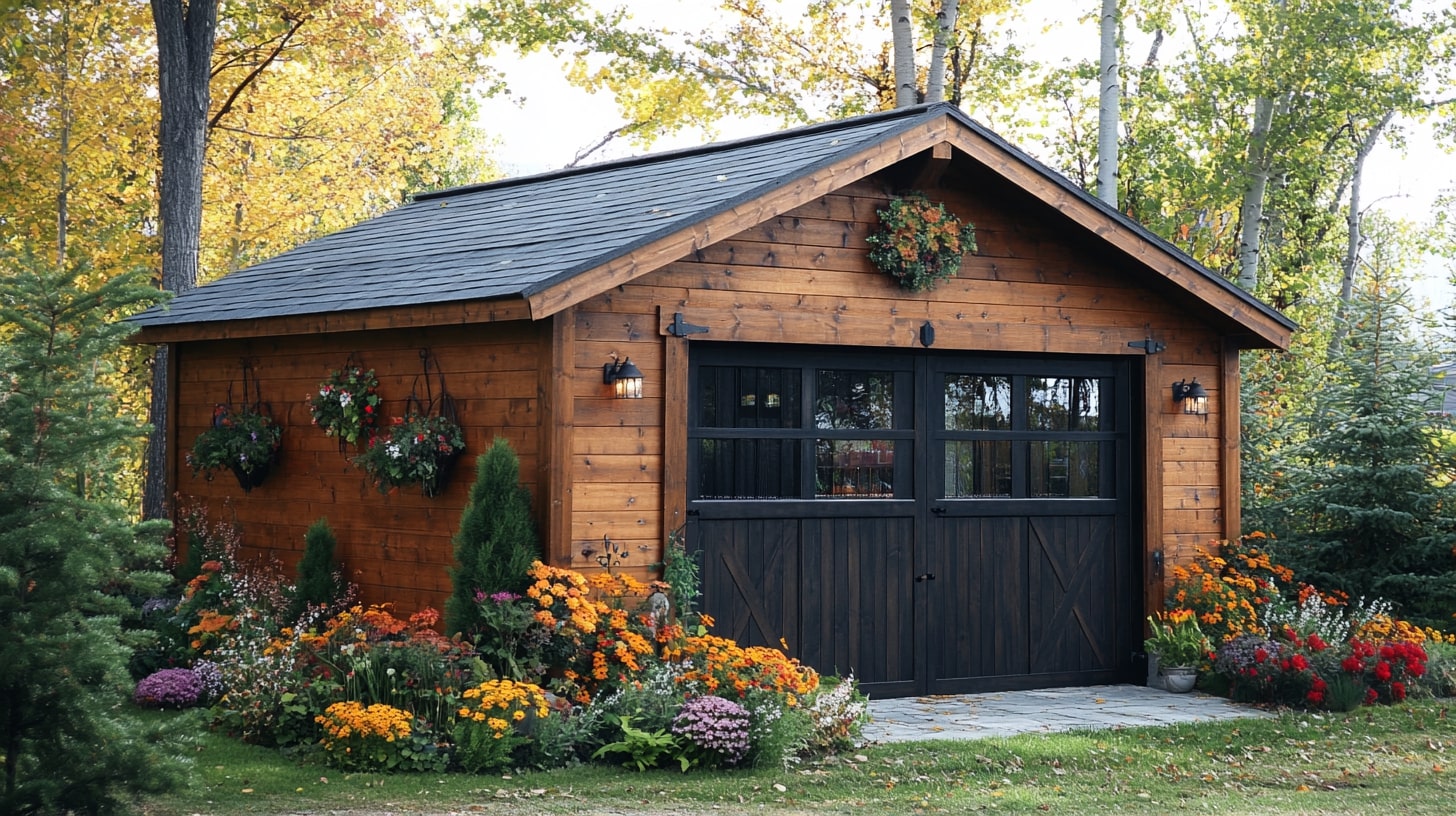 Beau gros cabanons fait en bois