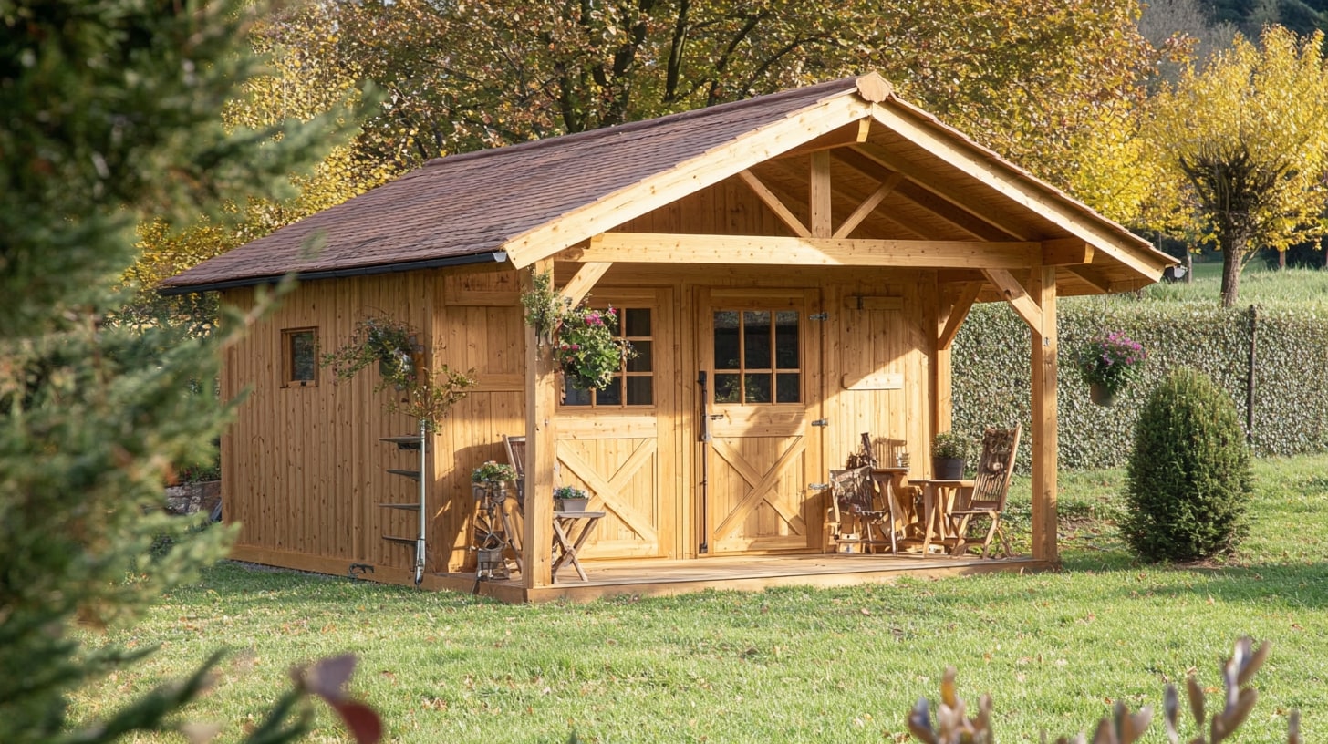 Cabanon en bois massif