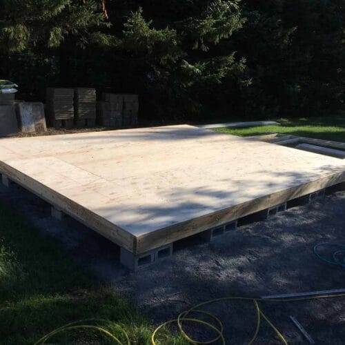 Installation professionnelle cabanons de jardin sur mesure