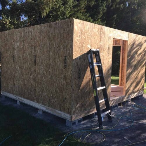 Installation professionnelle cabanons de jardin