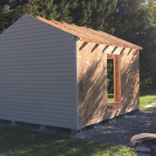 installation de cabanon de jardin