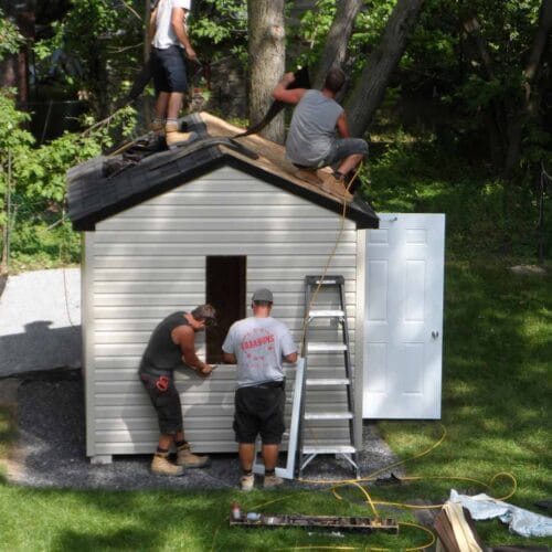 installation remise a jardin