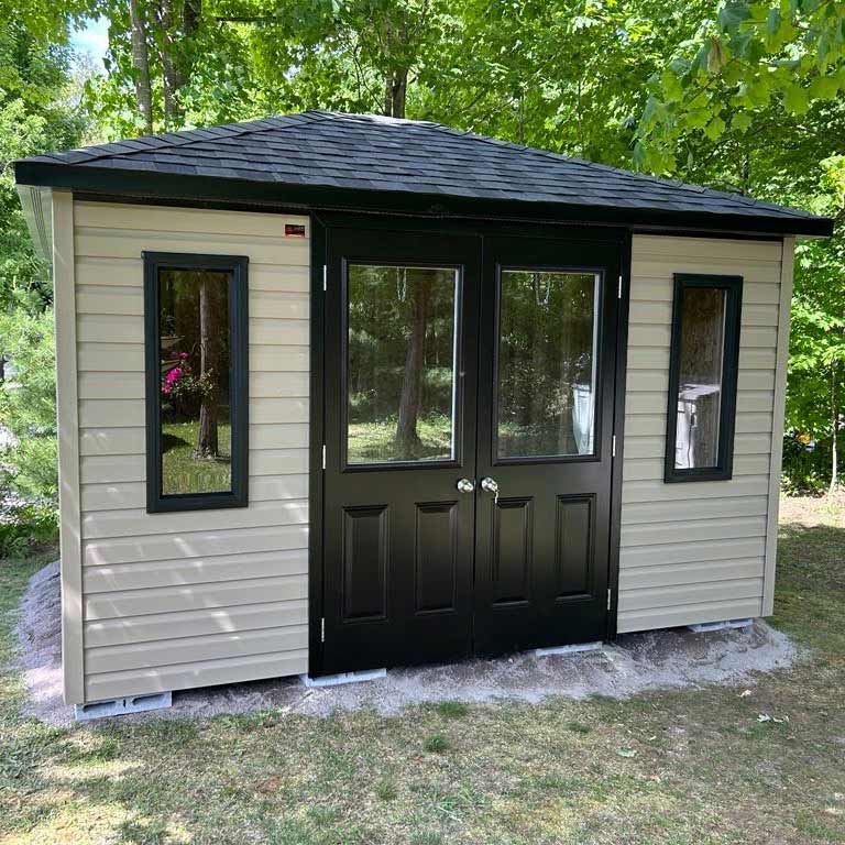 Porte de cabanon double