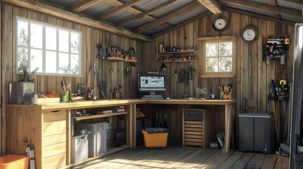 rangement cabanon organisation